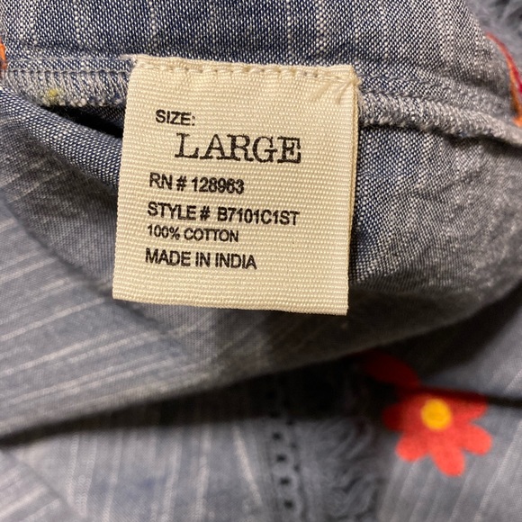 Rocks & Indigo embroidered dress size large - Picture 6 of 7